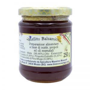 Mellito Balsamico preparazione alimentare a base di miele propoli ed oli essenziali