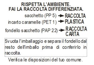 SMALTIMENTO IMBALLI CARAMELLE INCARTATE SMALTIMENTO IMBALLI CARAMELLE INCARTATE